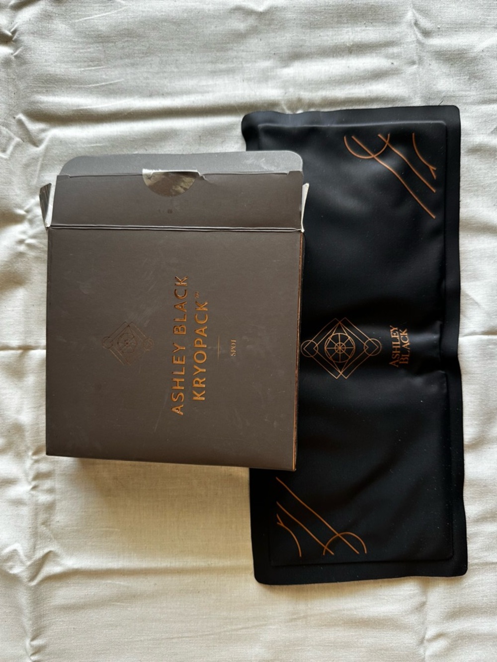 Ashley Black KryoPack Cooling Recovery Pad - Black with Copper Accents